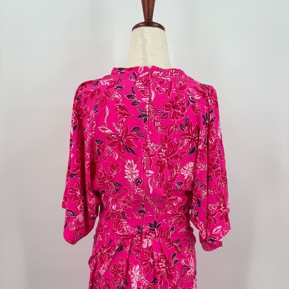 Lilly Pulitzer Wisteria Elbow Sleeve V-Neck Pink Mini Dress Size 10 - Picture 5 of 12